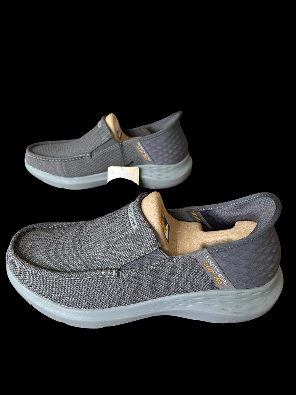 Skechers Mens Parson Ralven Hands Free Slip-Ins Shoes Gray US Mens 10 Size Brand